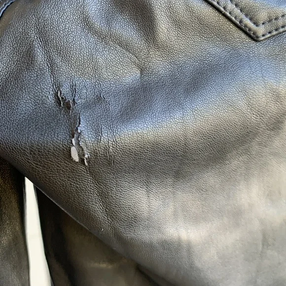 NEW Zara faux leather skinny jeans pants medium - Picture 6 of 7